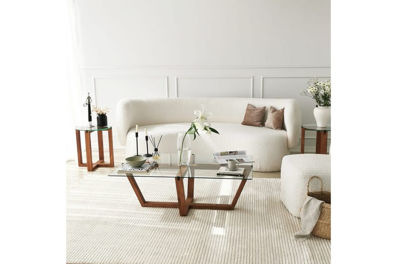 Liepene Sofabord 105x35x105 cm - Brun - Møbler - Bord - Sofabord & salongbord