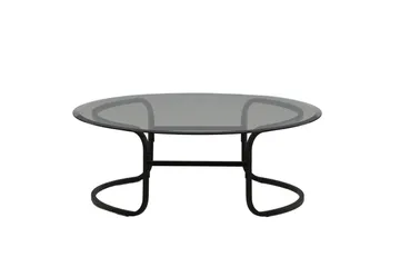 Lomma Sofabord 110 cm Rundt - Sort - Møbler - Bord - Sofabord & salongbord