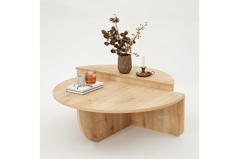 Louvrall Sofabord 90 cm - Eik - Møbler - Bord - Sofabord & salongbord