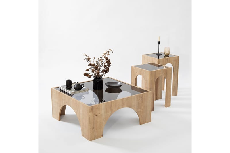 Lowan Sofabord 80 cm - Brun - Møbler - Bord - Sofabord & salongbord