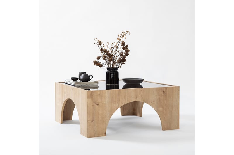 Lowan Sofabord 80 cm - Brun - Møbler - Bord - Sofabord & salongbord