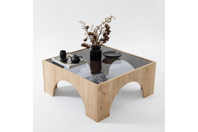 Lowan Sofabord 80 cm - Brun - Møbler - Bord - Sofabord & salongbord