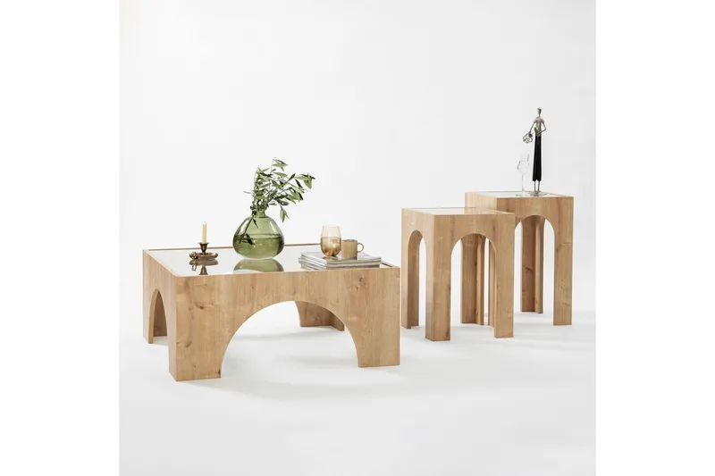 Lowan Sofabord 80 cm - Eik - Møbler - Bord - Sofabord & salongbord