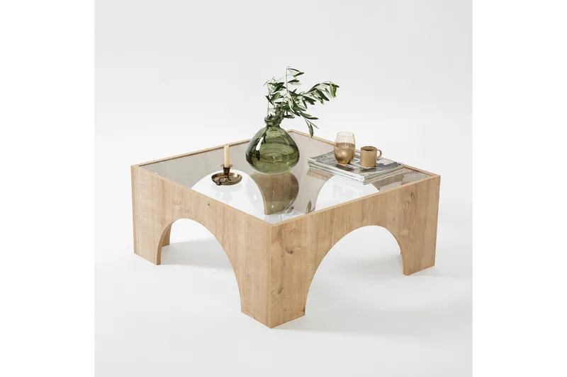 Lowan Sofabord 80 cm, Eik