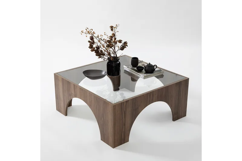 Lowan Sofabord 80 cm - Mørkebrun - Møbler - Bord - Sofabord & salongbord