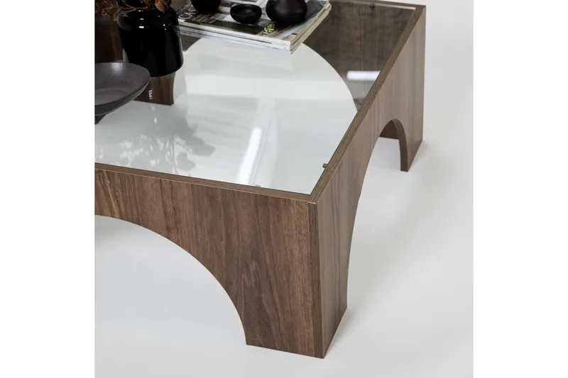 Lowan Sofabord 80 cm - Mørkebrun - Møbler - Bord - Sofabord & salongbord