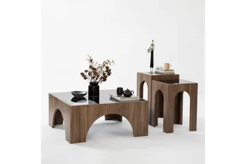 Lowan Sofabord 80 cm - Valnøtt - Møbler - Bord - Sofabord & salongbord