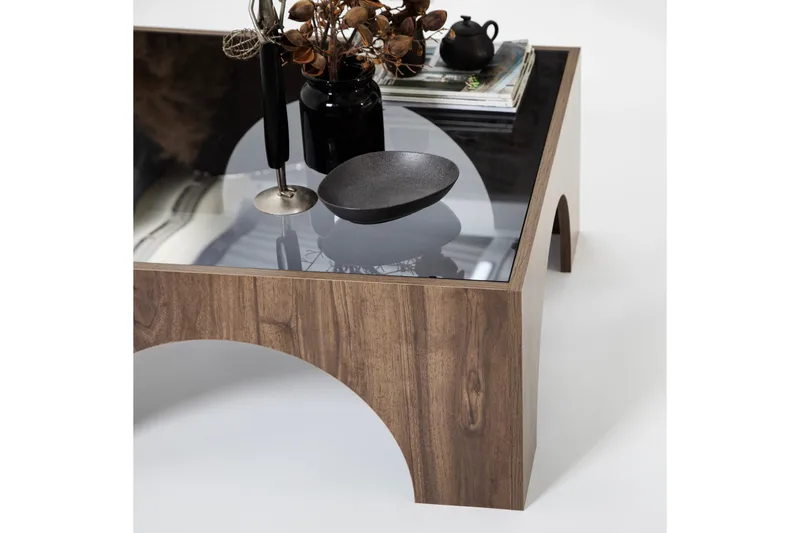 Lowan Sofabord 80 cm - Valnøtt - Møbler - Bord - Sofabord & salongbord