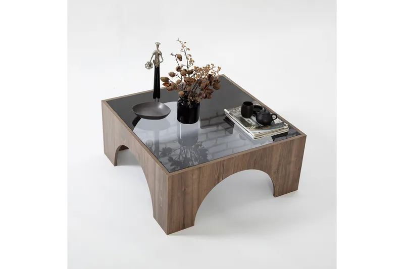 Lowan Sofabord 80 cm - Valnøtt - Møbler - Bord - Sofabord & salongbord