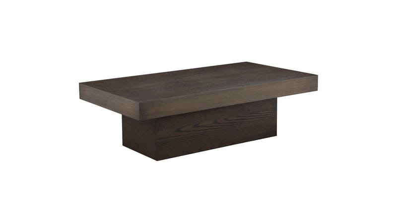 Sofabord Lunvik 130x70 cm, Brunlakkert og hvitpigmentert finish