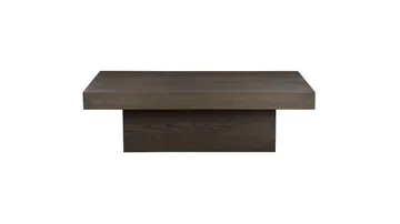 Sofabord Lunvik 130x70 cm - Brunlakkert og hvitpigmentert finish - Møbler - Bord - Sofabord & salongbord