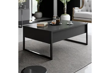 Luxe Soffbord 90x40 cm Svart - Hanah Home - Møbler - Bord - Sofabord & salongbord