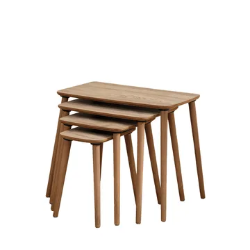 Lyvenn settbord 70 cm - Eik - Møbler - Bord - Sofabord & salongbord - Kistebord
