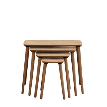 Lyvenn settbord 70 cm - Eik - Møbler - Bord - Sofabord & salongbord - Kistebord