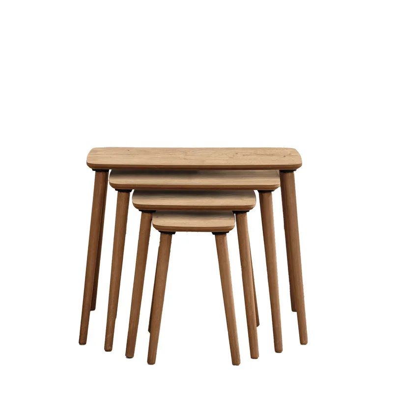 Lyvenn settbord 70 cm - Eik - Møbler - Bord - Sofabord & salongbord - Kistebord
