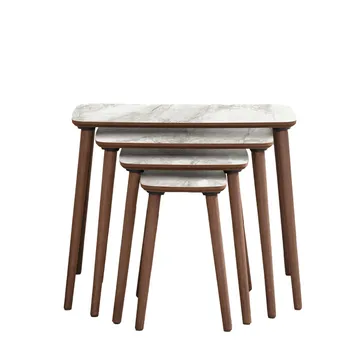 Lyvenn settbord 70 cm - Hvit - Møbler - Bord - Sofabord & salongbord - Kistebord