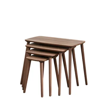 Lyvenn settbord 70 cm - Valnøtt - Møbler - Bord - Sofabord & salongbord - Kistebord