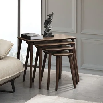 Lyvenn settbord 70 cm - Valnøtt - Møbler - Bord - Sofabord & salongbord - Kistebord