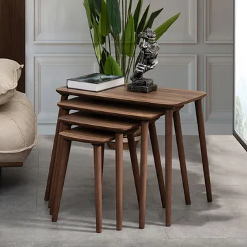 Lyvenn settbord 70 cm - Valnøtt - Møbler - Bord - Sofabord & salongbord - Kistebord