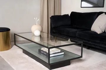 Maglehem Sofabord 130 cm - Transparent - Møbler - Bord - Sofabord & salongbord