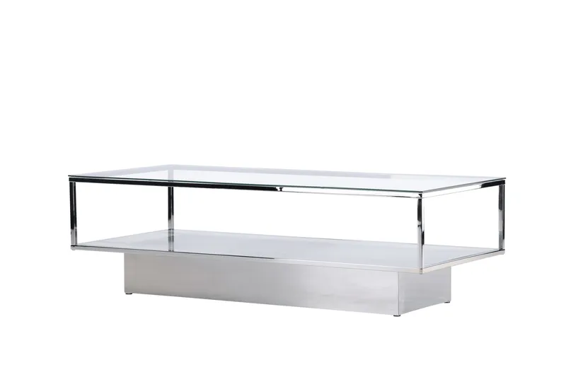 Maglehem Sofabord 130x60 cm - Transparent - Møbler - Bord - Sofabord & salongbord
