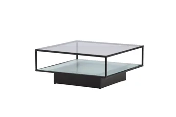 Maglehem Sofabord 90x90x37,5 cm - Sort - Møbler - Bord - Sofabord & salongbord - Sofabord med oppbevaring