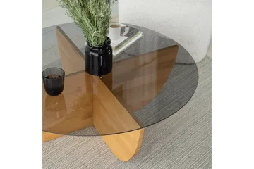 Sofabord Makhan eik - Lyse brun - Møbler - Bord - Sofabord & salongbord