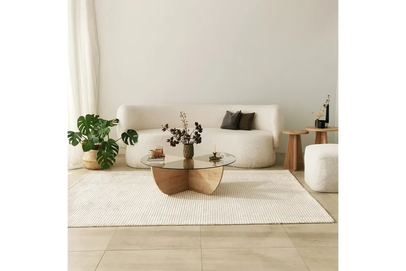 Makhan Sofabord 90 cm - Eik - Møbler - Bord - Sofabord & salongbord