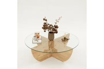 Makhan Sofabord 90 cm - Eik - Møbler - Bord - Sofabord & salongbord