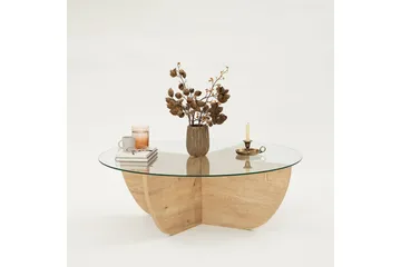 Makhan Sofabord 90 cm - Eik - Møbler - Bord - Sofabord & salongbord