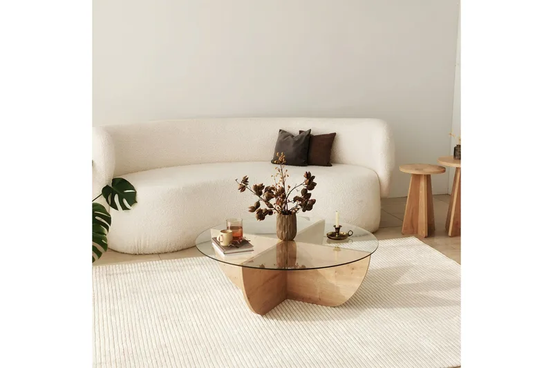 Makhan Sofabord 90 cm - Eik - Møbler - Bord - Sofabord & salongbord