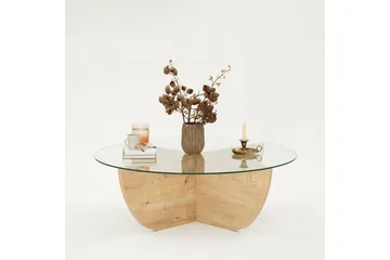 Makhan Sofabord 90 cm - Eik - Møbler - Bord - Sofabord & salongbord