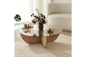 Makhan Sofabord 90 cm - Eik - Møbler - Bord - Sofabord & salongbord