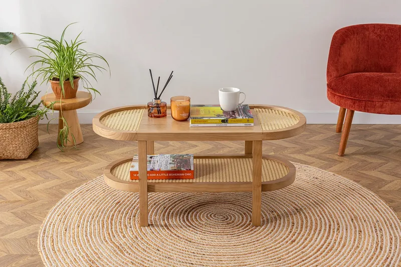 Makwana Sofabord 91 cm - Naturell - Møbler - Bord - Sofabord & salongbord