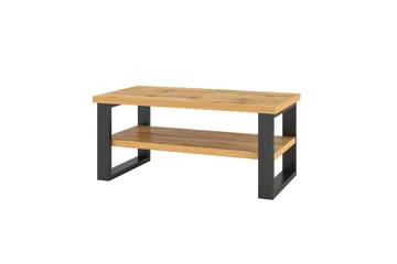 Malissa 110 cm Rektangulært Salongbord med Oppbevaring i Mørkt Tre - Brun - Møbler - Bord - Sofabord & salongbord - Sofabord med oppbevaring
