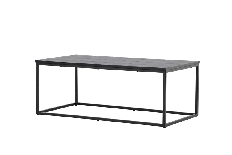 Mallan Rektangulært Sofabord 120x60 cm i Malt Tre - Svart - Møbler - Bord - Sofabord & salongbord