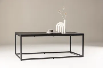 Mallan Rektangulært Sofabord 120x60 cm i Malt Tre - Svart - Møbler - Bord - Sofabord & salongbord