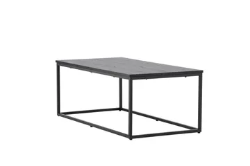Mallan Rektangulært Sofabord 120x60 cm i Malt Tre - Svart - Møbler - Bord - Sofabord & salongbord