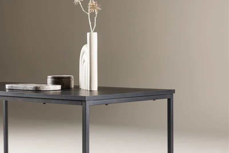 Mallan Rektangulært Sofabord 120x60 cm i Malt Tre - Svart - Møbler - Bord - Sofabord & salongbord