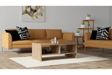 Malling Sofabord 90x35x90 cm - Brun - Møbler - Bord - Sofabord & salongbord