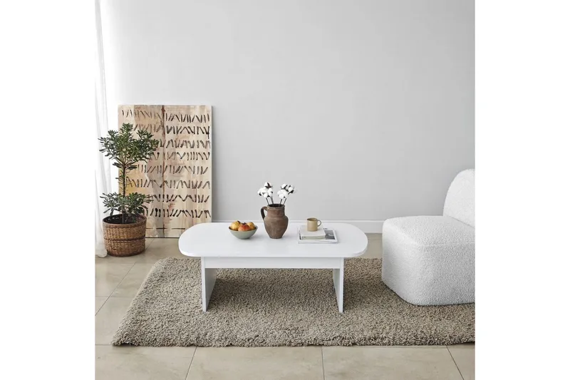 Sofabord Malo Hvit - Hvit - Møbler - Bord - Sofabord & salongbord