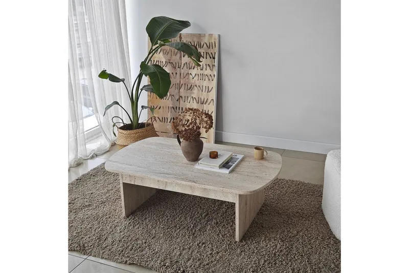Sofabord Malo Travertin - Travertin - Møbler - Bord - Sofabord & salongbord