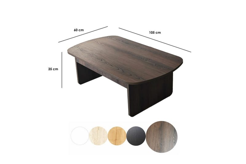 Sofabord Malo Valnøtt - Valnøtt - Møbler - Bord - Sofabord & salongbord