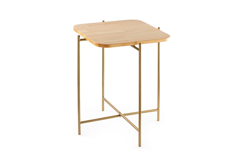 Mamta Kvadratisk Sofabord 46 cm i Lyst Tre - Beige - Møbler - Bord - Sofabord & salongbord