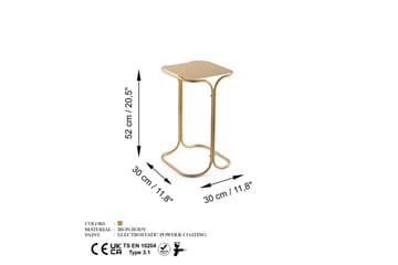 Mamta Sofabord 30 cm - Gull - Møbler - Bord - Sofabord & salongbord