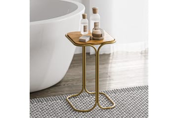Mamta Sofabord 30 cm - Gull/Naturell - Møbler - Bord - Sofabord & salongbord