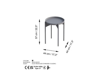 Mamta Sofabord 44 cm - Grå - Møbler - Bord - Sofabord & salongbord