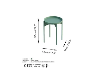 Mamta Sofabord 44 cm - Green - Møbler - Bord - Sofabord & salongbord