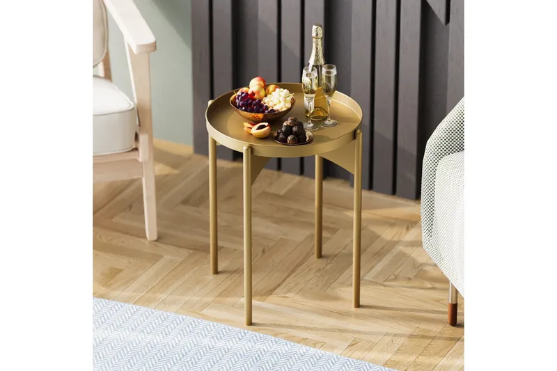 Mamta Sofabord 44 cm - Gull - Møbler - Bord - Sofabord & salongbord