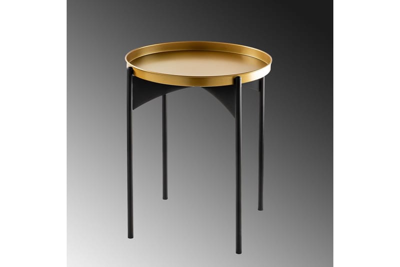 Mamta Sofabord 44 cm - Gull/Svart - Møbler - Bord - Sofabord & salongbord